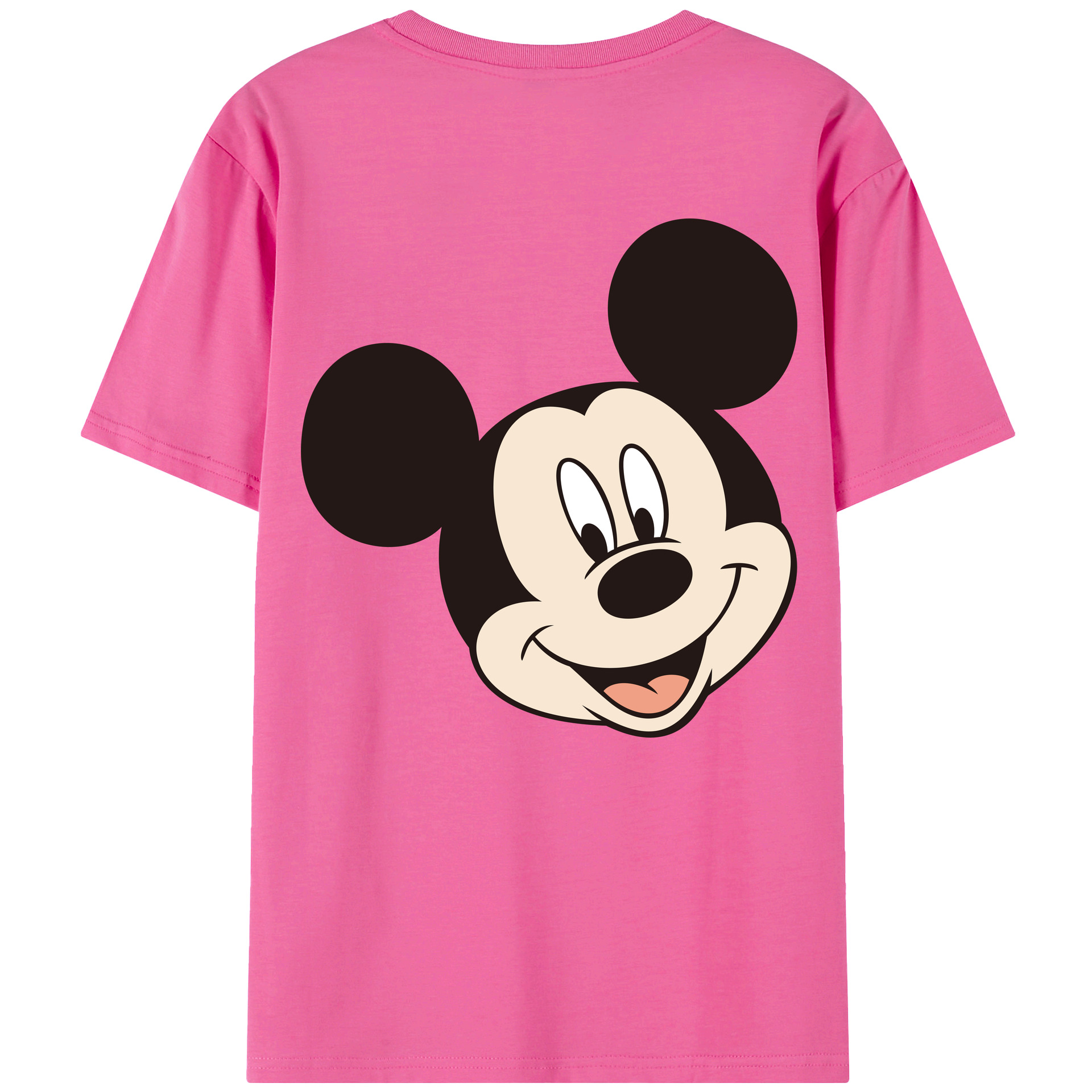 （画像用） ミッキーマウス Mickey Mouse レディース半袖Tシャツ(バックプリント)